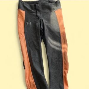 Under Armour Charcoal and Coral Leggings